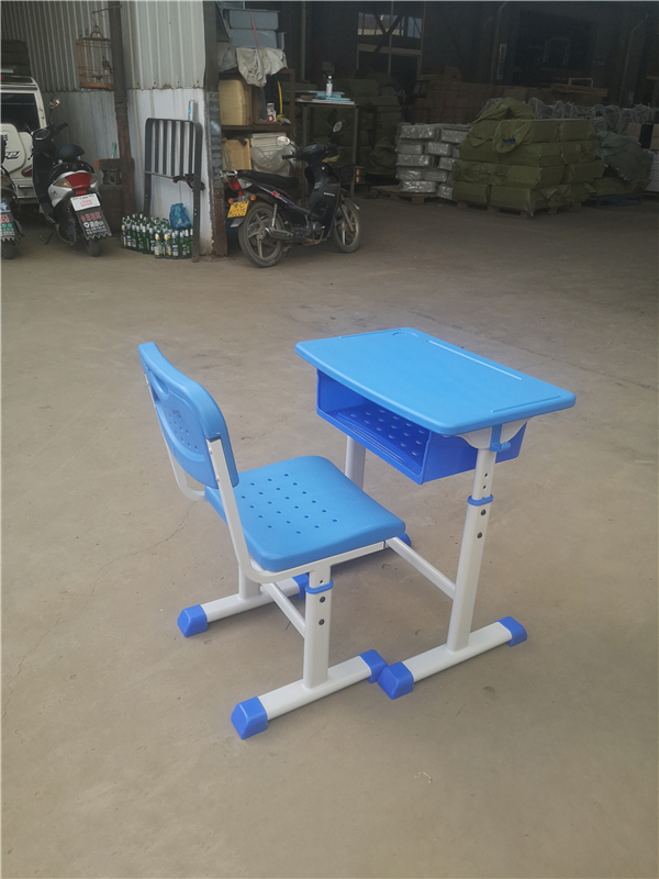 單人雙柱升降課桌椅